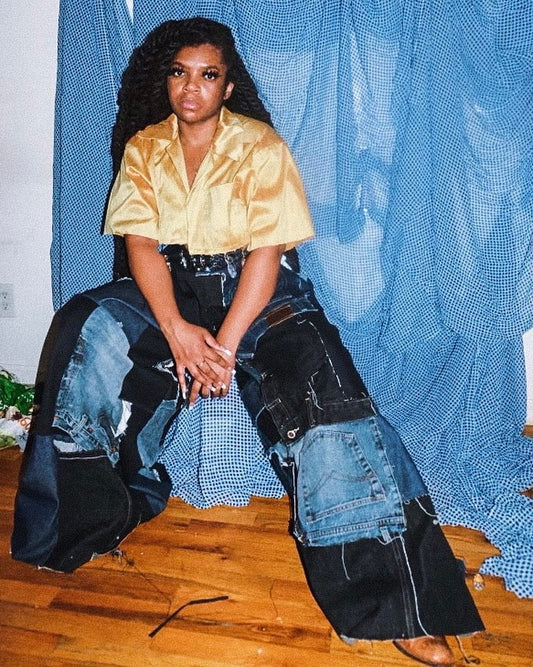 Upcycled Patchwork Denim Pants